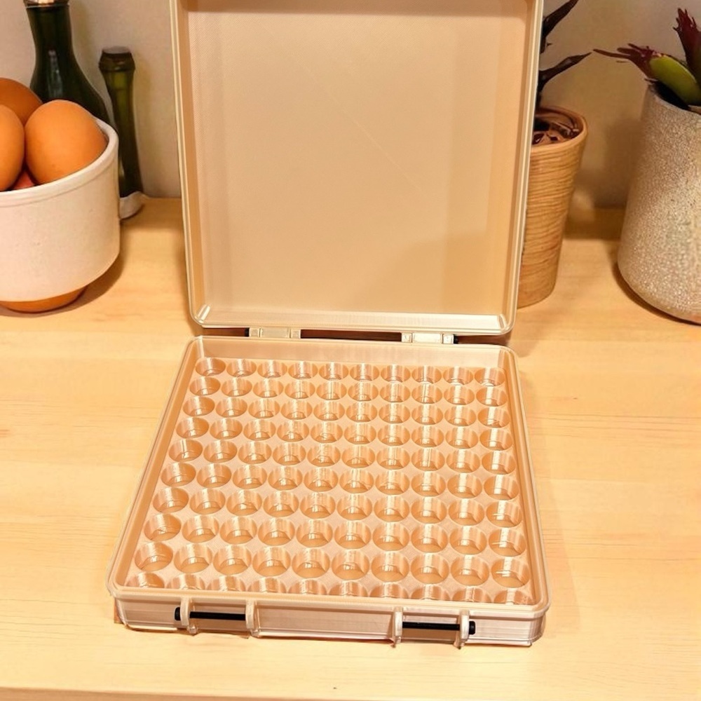 3D Custom Peptide Vial Storage Case Holds 100x3ml Champagne‎ Gold Organizer New